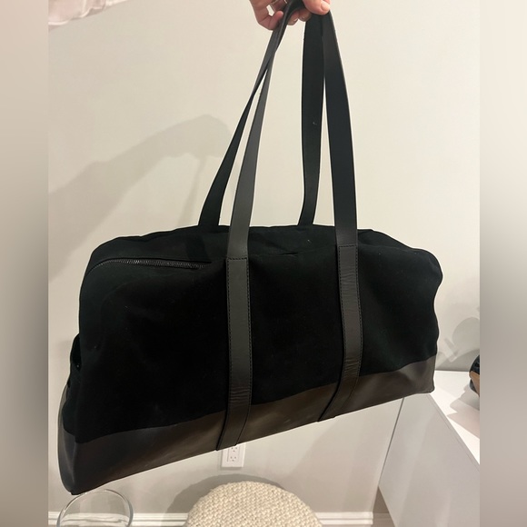 Everlane Bags Everlane Black Canvas And Leather Duffel Bag Poshmark